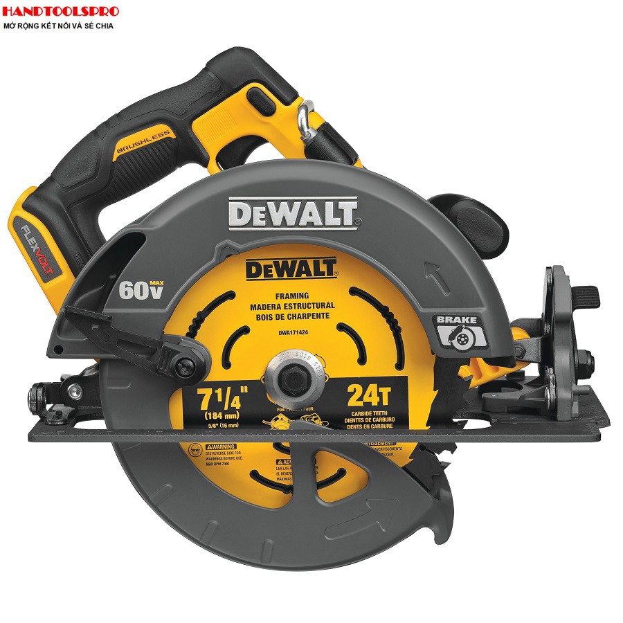 184mm Máy cưa đĩa pin 54V Dewalt DCS575T1-KR (Valy sạc, 1 pin-6Ah)