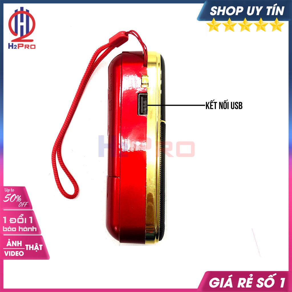 Đài Radio Bluetooth Shuae SM-121 3W Cao Cấp, Loa Đài Radio Đa Năng Mp3-Usb-TF-BT (Quà 80k-2 Pin Sạc)H2Pro Audio