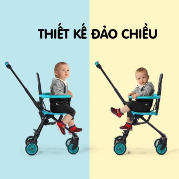 Xe đẩy du lịch VOVO đảo chiều gấp siêu gọn