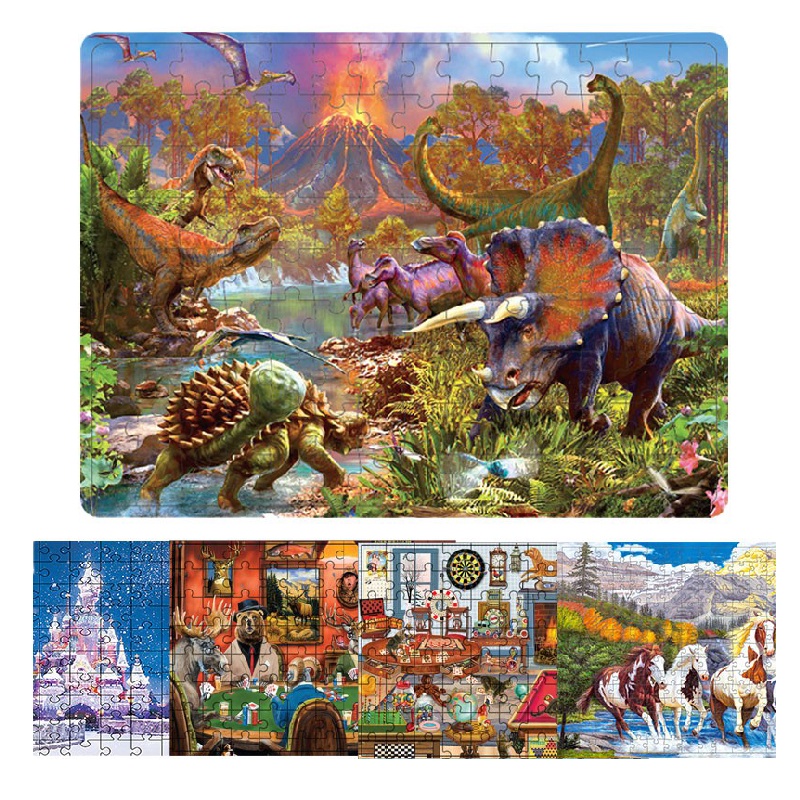 Puzzles-leqiazhixing-06-Children-126pcs-Jigsaw toys-1 set