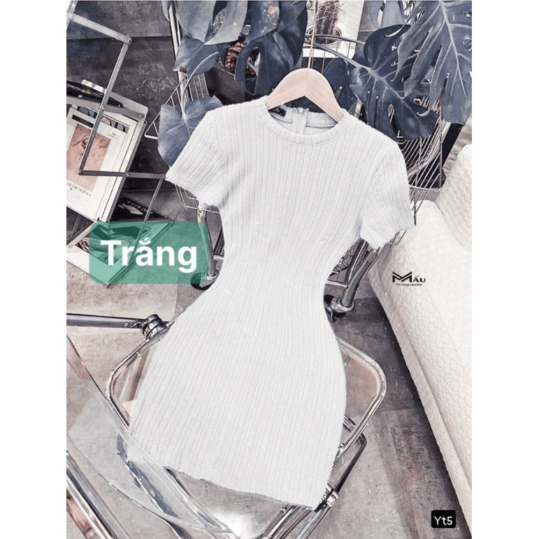 Hàng Mới Ra Kho | Xả lỗ Mẫu Đầm Thun Xương Cá Ôm Body Siêu Hack Dáng UP