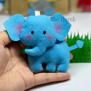 Móc khóa vải nỉ voi con