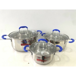 BỘ  NỒI  IXO  3  CÁI  KIM  CƯƠNG  GIÃM  25K