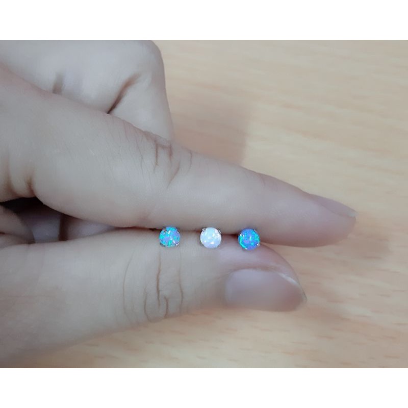 KHUYÊN NỤ ĐÁ Opal / KHUYÊN THÉP Y TẾ( theo chiếc)