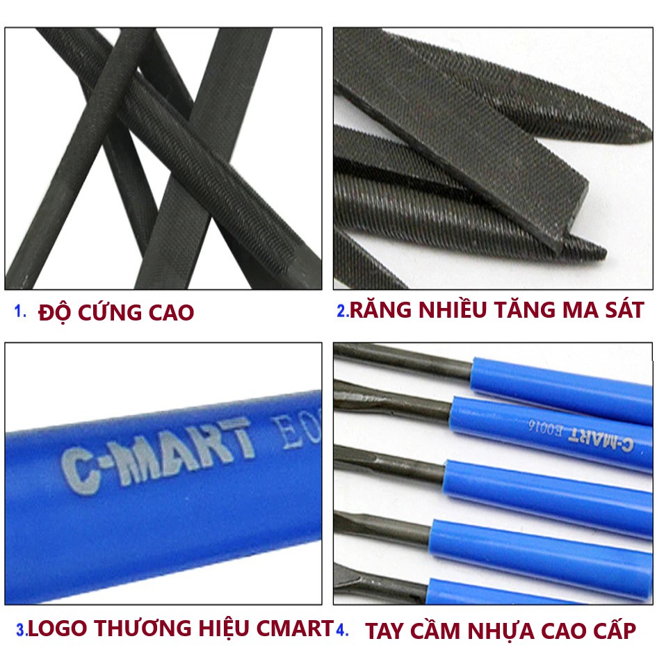 Bộ Dũa Mini 5 Cây Cao Cấp 5*180mm E0015 CMART