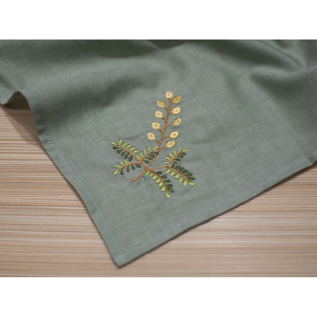 Khăn mùi xoa thêu hoa các loại