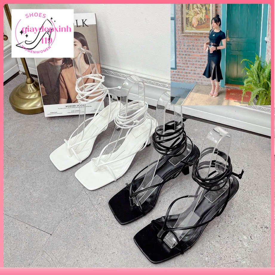 Giày sandal kẹp 7p dây quấn chiên binh hot trend 2022 cg-0024 - giaydepxinh 119