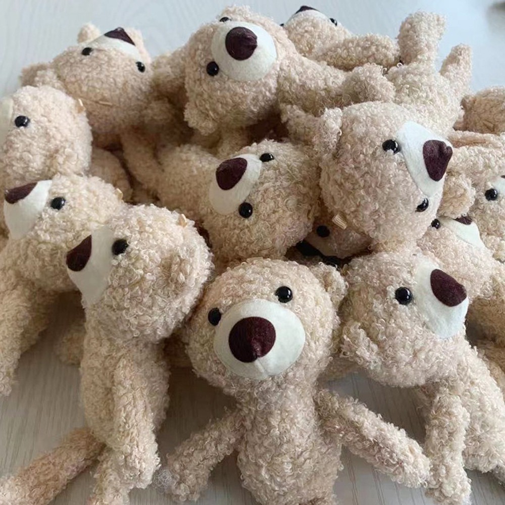 【COD】Móc khóa treo cặp hình gấu bông teddy 20cm chân dài đáng yêu