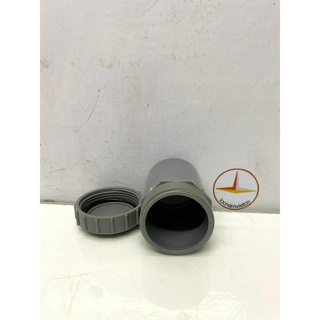 Bít xả ren ngoài/Male threaded clean out phi 60 nhựa PVC Bình Minh_BXRN60