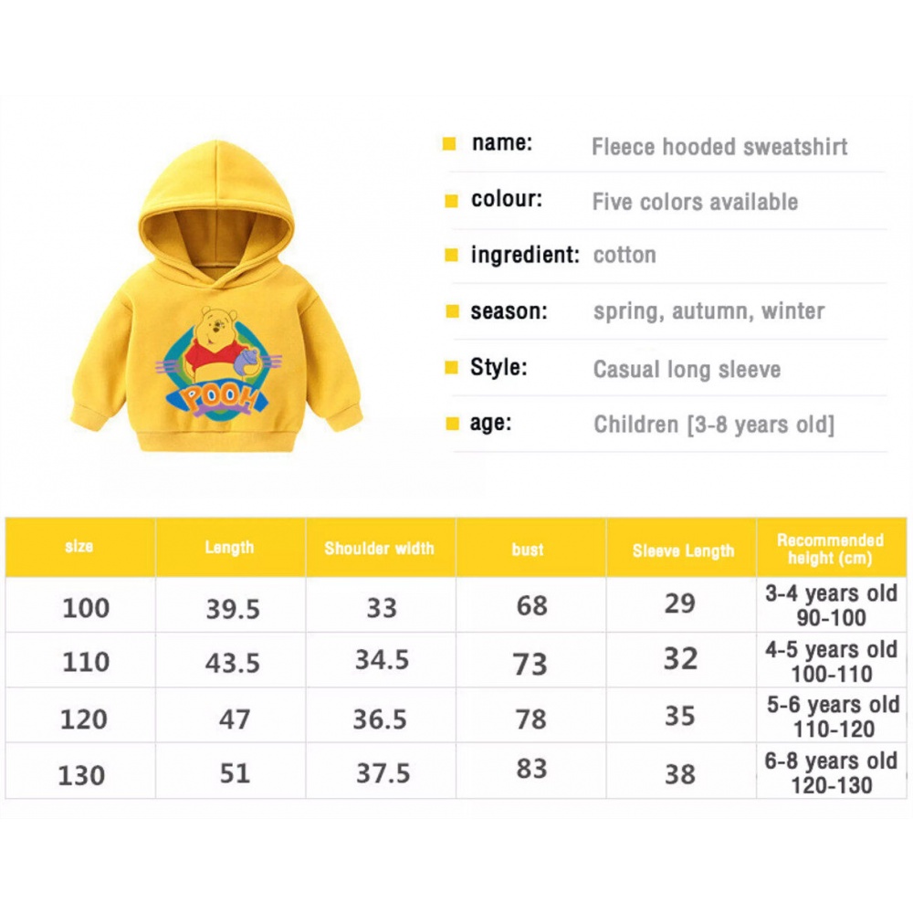 Áo Hoodie Mùa Đông Tay Dài In Hình Hoạt Hình Dễ Thương Cho Trẻ Em sj4140