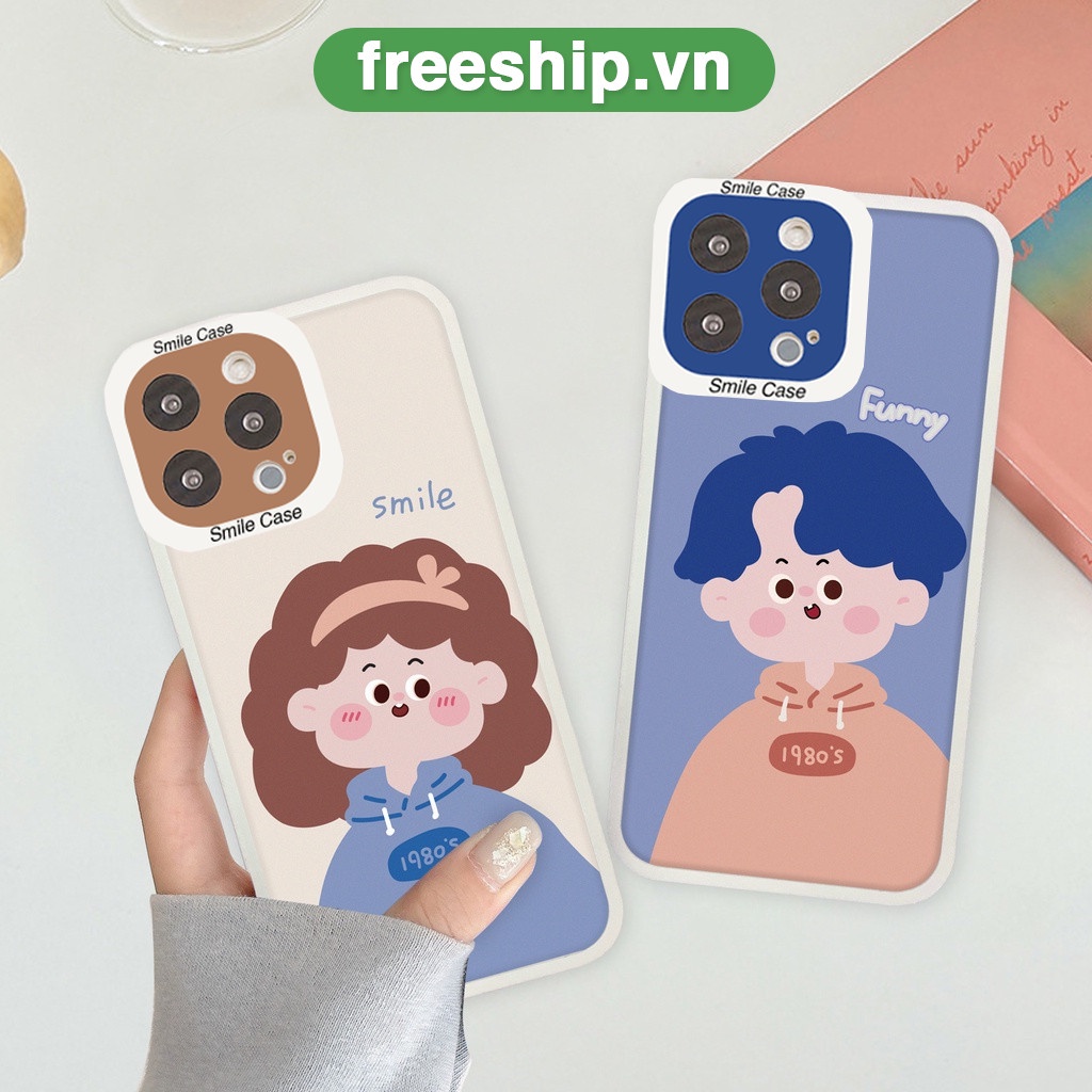 Ốp lưng iphone cạnh vuông lỗ camera couple fun 6/6splus/7/7plus/8/8plus/x/xr/xs/11/12/13/pro/max/plus/promax