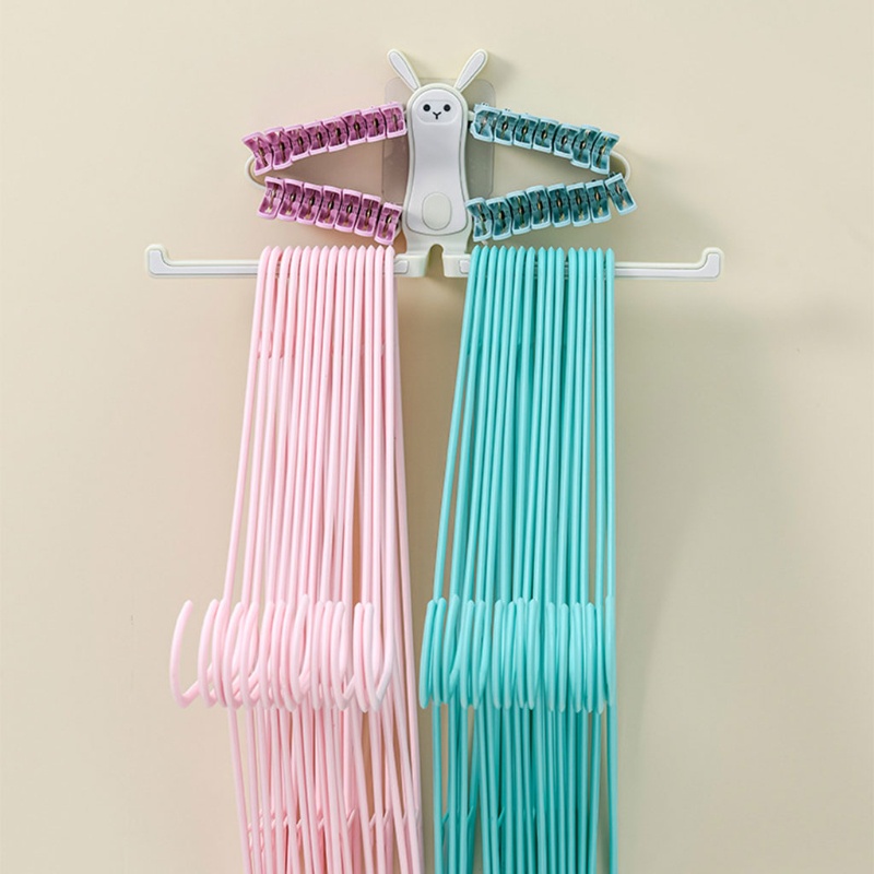 Giá Treo Khăn Quần Áo Hai Cực Dễ Thương Sắp Xếp Gọn Gàng