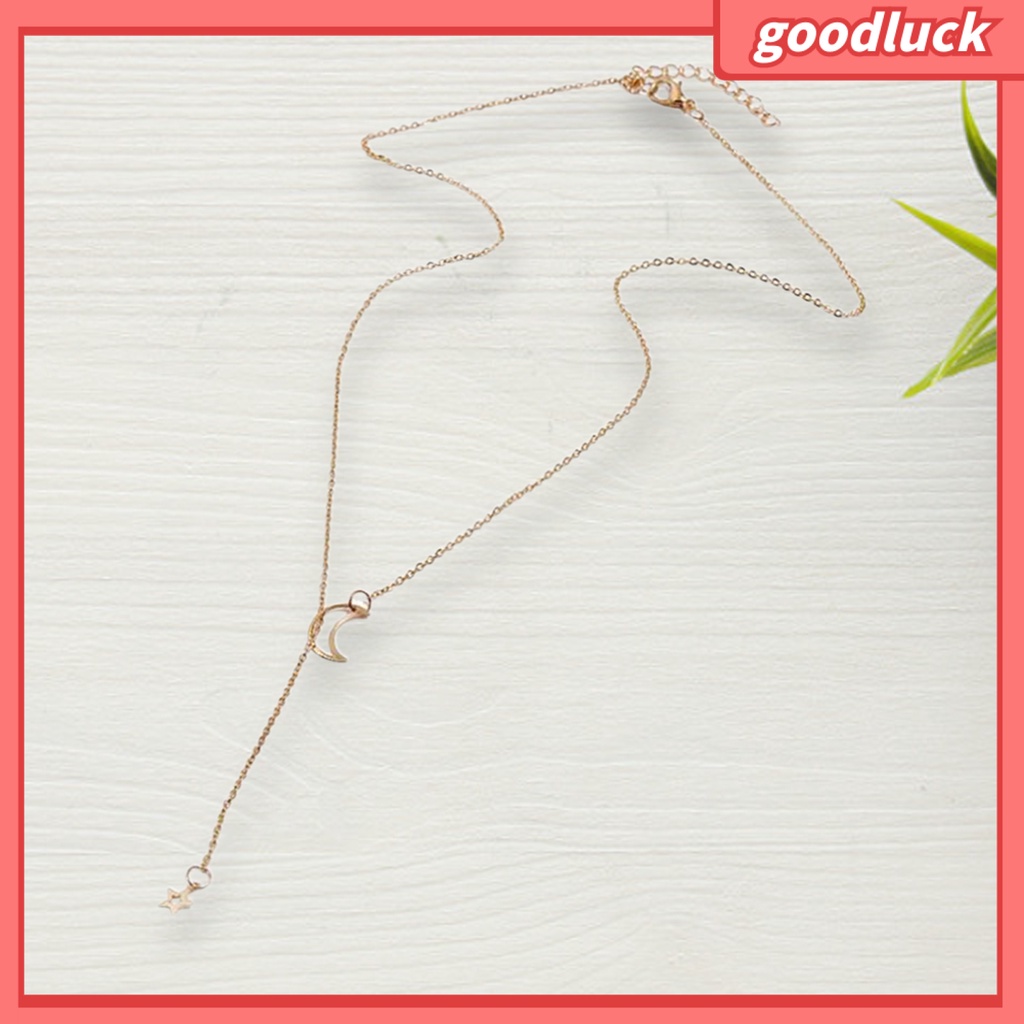 Dây Chuyền Mặt Trăng Và Ngôi Sao Thời Trang Dành Cho Nữ