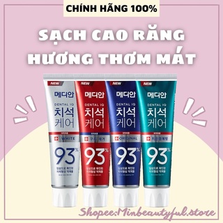 Kem đánh răng hàn quốc trắng răng median dental iq 93% 120g sáng bóng