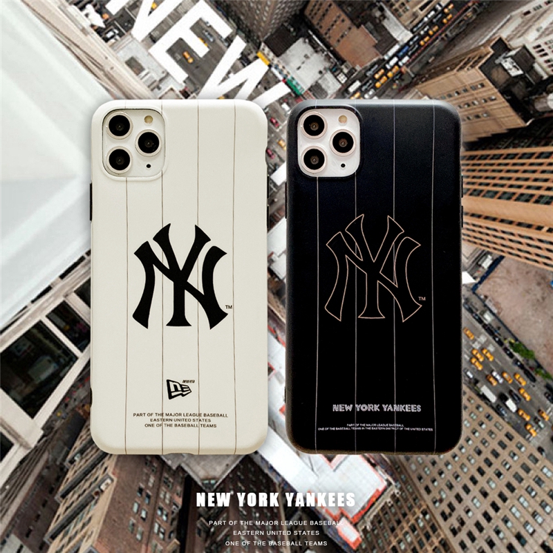 Ốp điện thoại cứng / mềm họa tiết NEW YORK YANKEES cho iPhone 6 6s 6plus 7 8plus X XS XR XSMAX 11 11Pro 11ProMax