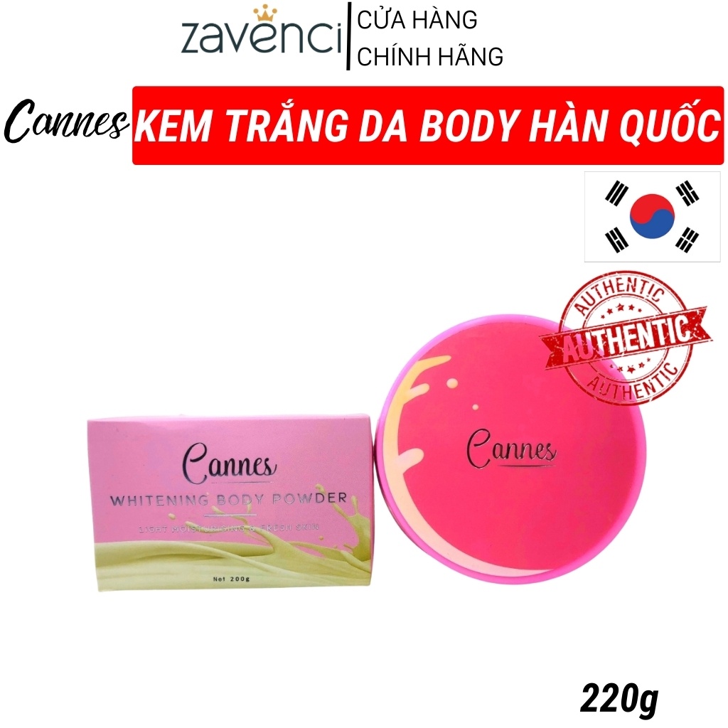 Kem Body KBC000123 CANNES Dưỡng Trắng Da Hương Nước Hoa Dịu Nhẹ (200g)