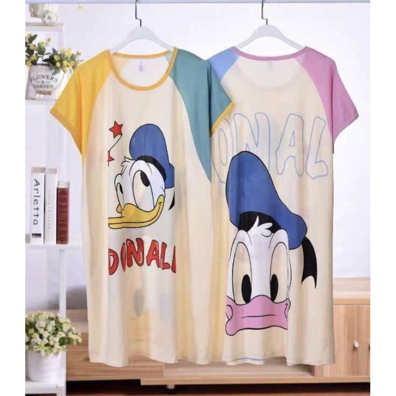 Đầm mặc nhà hoạ tiết hoạt hình dễ thương thun 4 chiều, Bigsize đến 100kg . Ship hoả tốc trong 30 phút | BigBuy360 - bigbuy360.vn