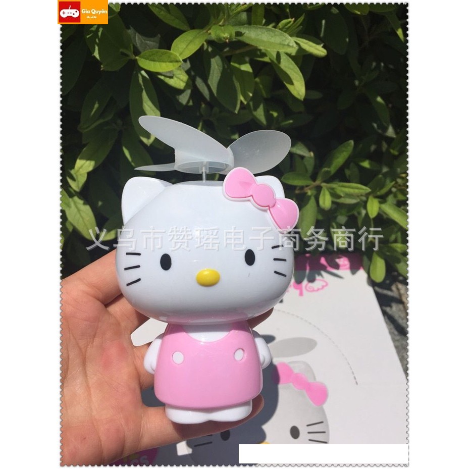 QUẠT cầm tay HELO KITTY, quạt mini helo kity cầm tay,quạt mini,quạt cầm tay mini