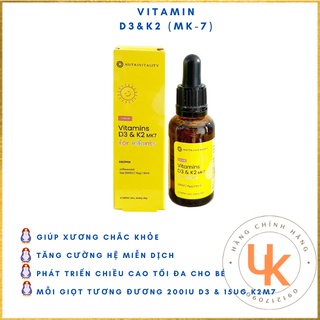 Vitamin D3K2 MK-7 Anh Quốc Nutrivitality