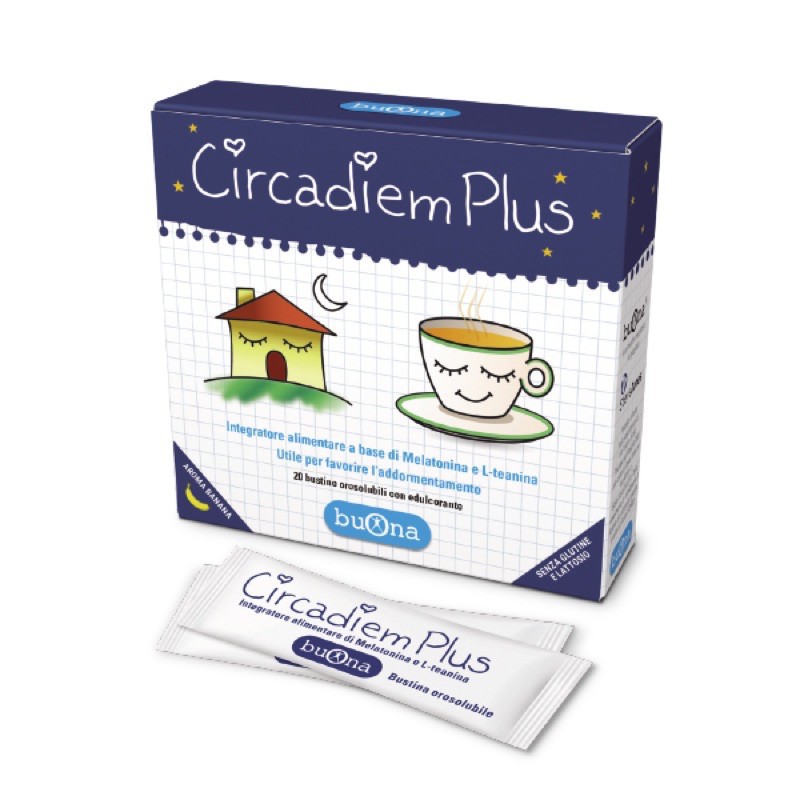 Buona Circadiem Plus.Giúp Bé Ngủ Ngon Sâu Giấc,Giảm Căng Thẳng. Hộp 20 stick uống ngay