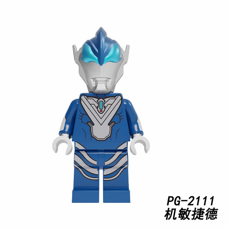 Mô hình nhân vật Lego chủ đề Ultraman Mini Tiga Taro Zero Baltan-Siil