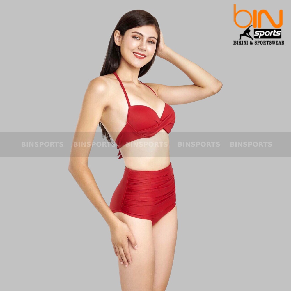 Bikini Nữ Hai Mảnh Cạp Cao Nhiều Màu Bin Sports BHV018