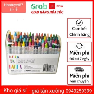 Hộp bút sáp màu 64 chi tiết cho bé