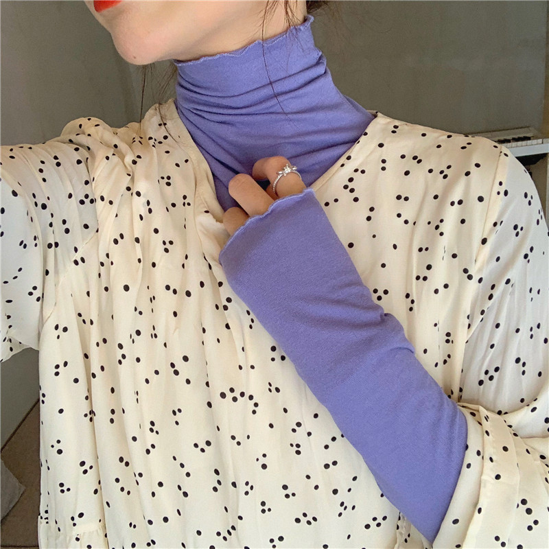 NRVP Áo thun dài tay phong cách thu đông 2020 thanh lịch cho nữ