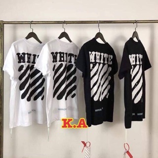 Áo of white From 70kg đổ về, nam - nữ - mặc đôi - nhóm đều được  Chất cotton  2 màu đen - trắng