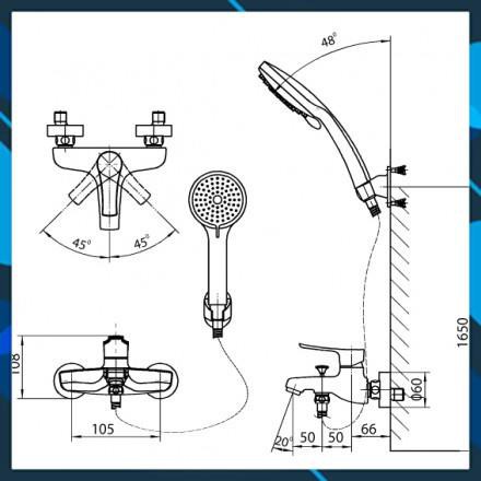 Vòi Sen Tắm Inax Nóng Lạnh BFV-313S, bảo hành chính 02 năm