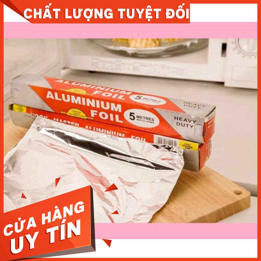 Màng nhôm bọc thực phẩm - Cuộn giấy bạc bọc đồ nướng