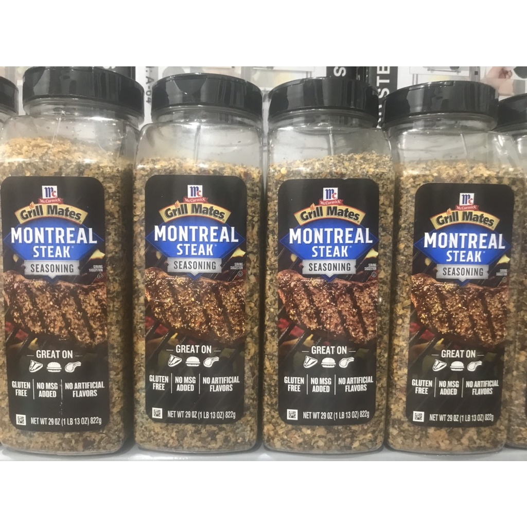 GIA VỊ ƯỚP BÒ BÍT TẾT MCCORMICK GRILL MATES MONTREAL STEAK SEASONING 822 GRAM