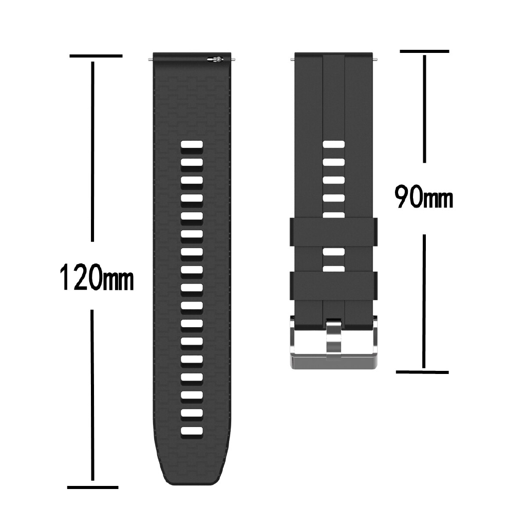 Dây đeo đồng hồ thể thao bằng silicone mềm 22mm cho Realme watch 3 / 2 / 2 pro