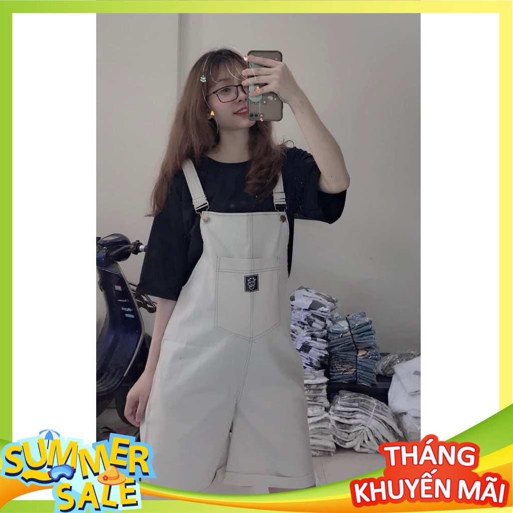 Quần Nữ❤️Quần Yếm Nữ❤️Chất tuyết mưa dập chỉ nổi-Dáng rộng- Form thoải mái cực kỳ cá tính - QY01 | BigBuy360 - bigbuy360.vn