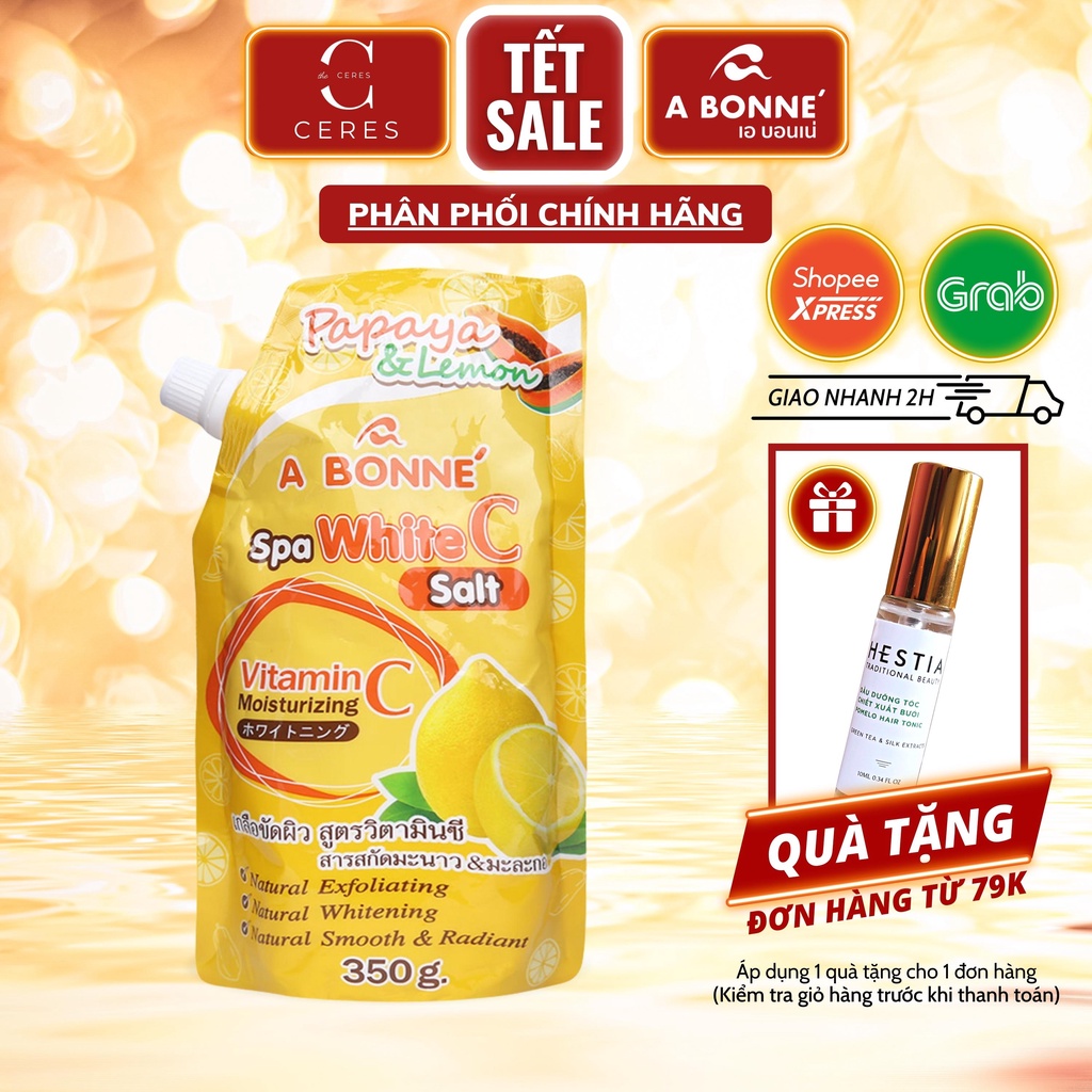 Muối Tắm Sữa Bò A Bonne Vitamin C - Tẩy Tế Bào Da Chết Body Thái Lan 350gr