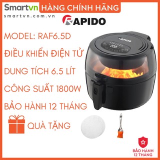Nồi Chiên Không Dầu Rapido Điều Khiển Điện Tử 6.5 Lít RAF6.5D