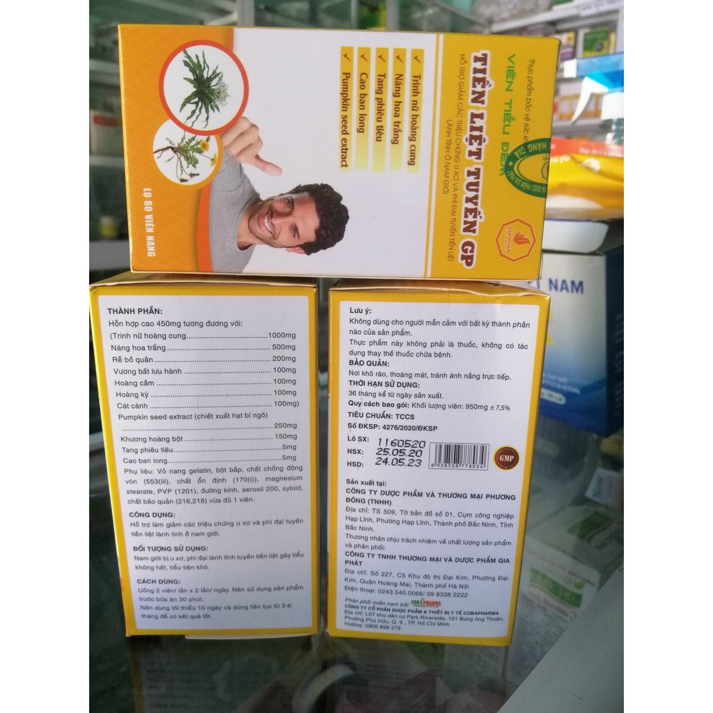 Viên tiểu đêm, u xơ Tiền liệt tuyến GP