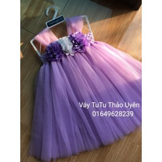 Freeship 99k toàn quốc_,Váy TuTu màu tím cà