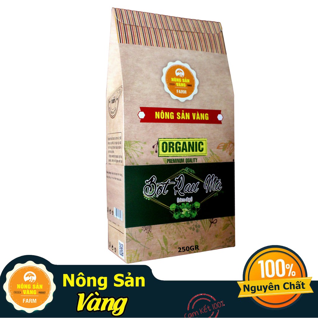 Bột Rau Má Làm Đẹp, Thải Độc, Ngăn Ngừa Lão Hóa 250gr - Nông Sản Vàng