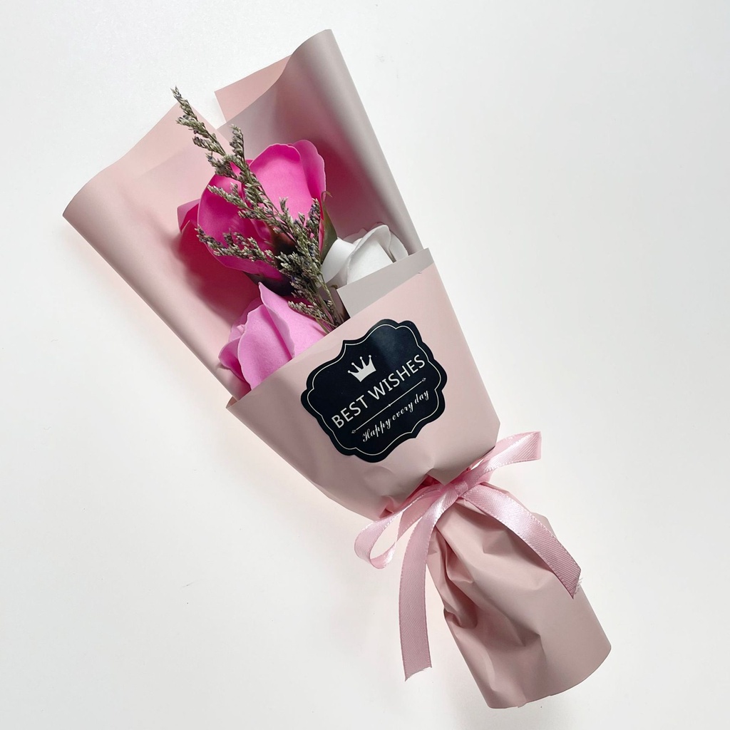 BÓ HOA SÁP 3 BÔNG  BÓ SẮN NHIỀU MÀU