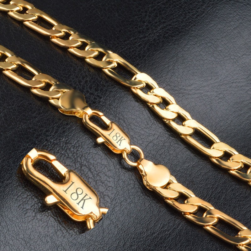 Dây chuyền vàng 18k, 20" 8mm/ lắc tay 20cm 8mm, vàng 18k dành cho nam và nữ