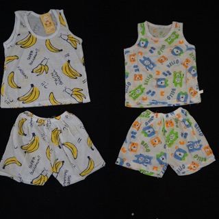 Combo bộ ba lỗ cotton thông hơi thoáng mát cho bé trai bé gái