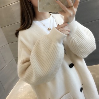 Áo khoác len nữ dáng ngắn