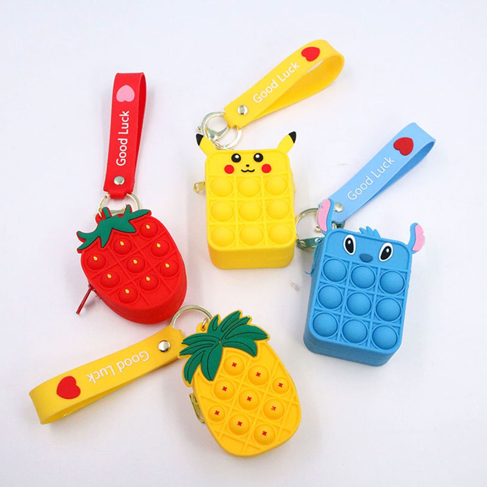 Túi đựng tai nghe/ tiền xu/ đồ chơi chống căng thẳng họa tiết hoạt hình dễ thương