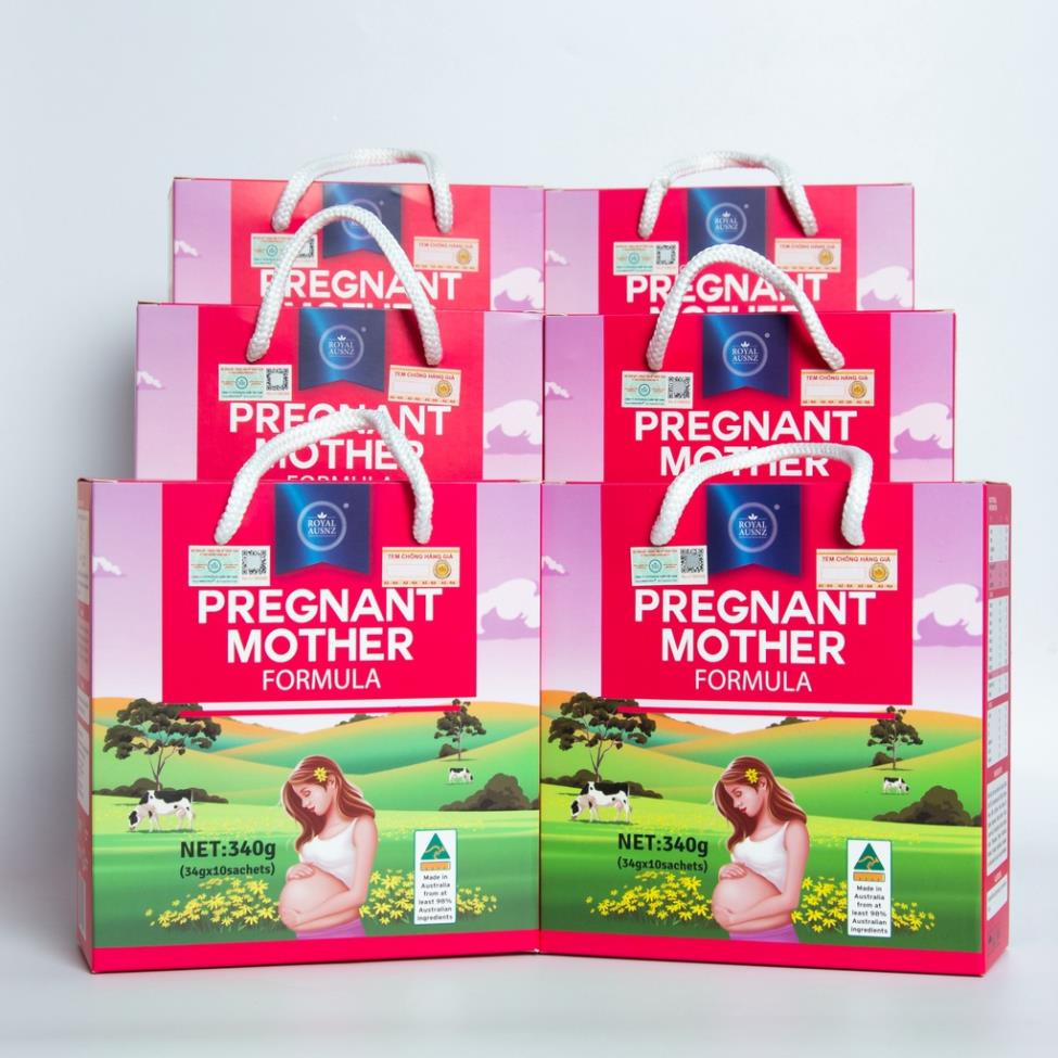 Sữa Dành Cho Bà Bầu Hoàng Gia Úc ROYAL AUSNZ Pregnant Mother Formula (Hộp 10 Gói)