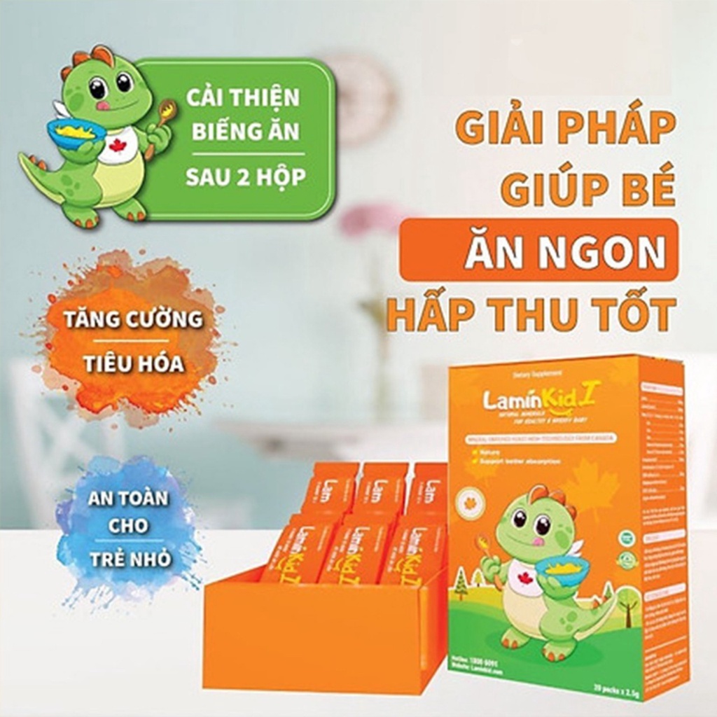 Cốm Laminkid I - Tiêu hoá tốt, trẻ ăn ngon, giúp tăng sức đề kháng và tăng cân tự nhiên