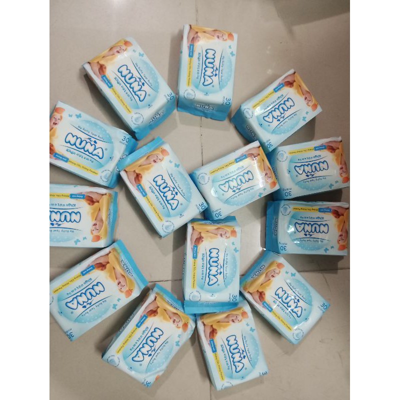 Combo 10 gói khăn ướt NUNA 30 tờ
