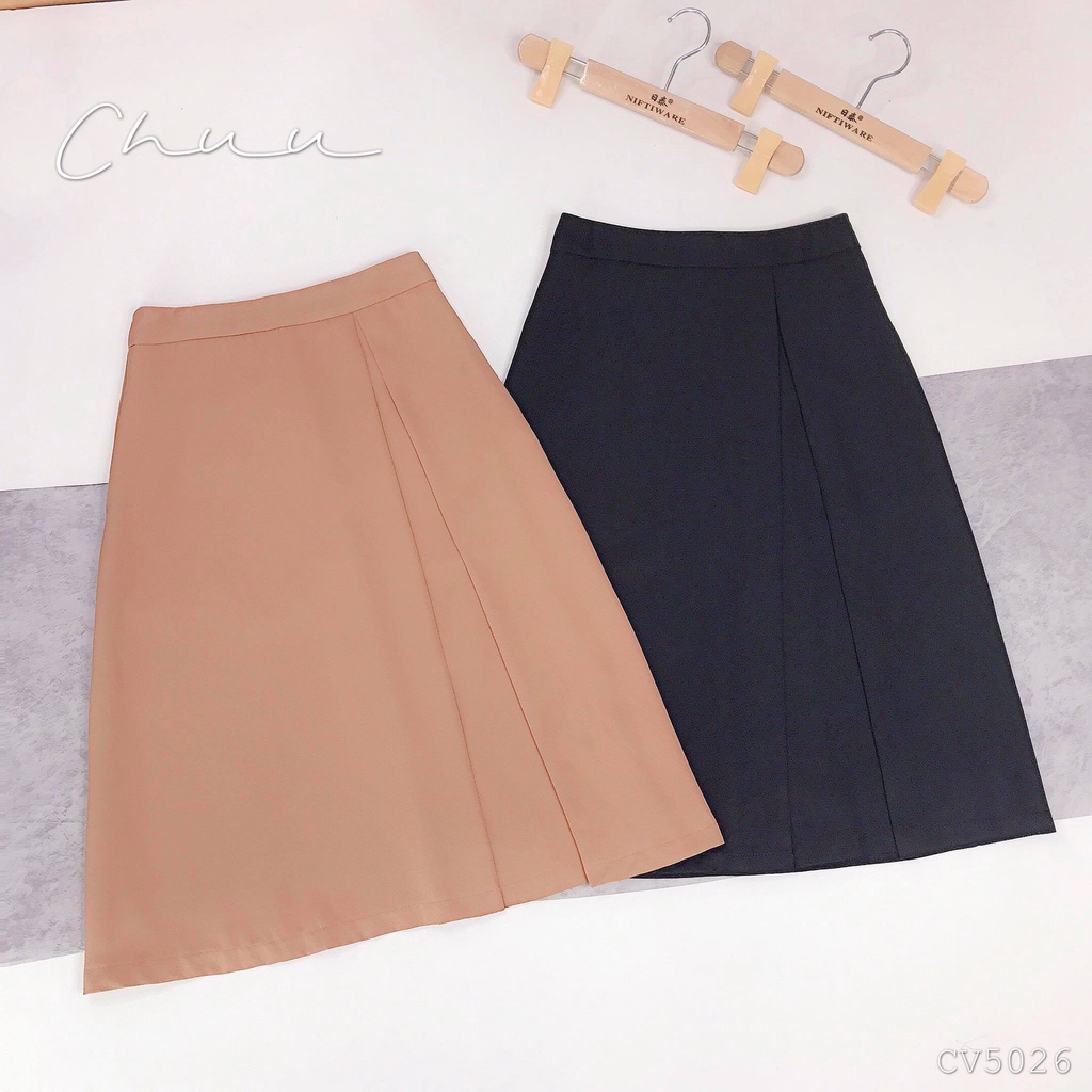 Chân váy chữ a công sở nữ dài tới gối sang trọng CHUU CV5026 | BigBuy360 - bigbuy360.vn