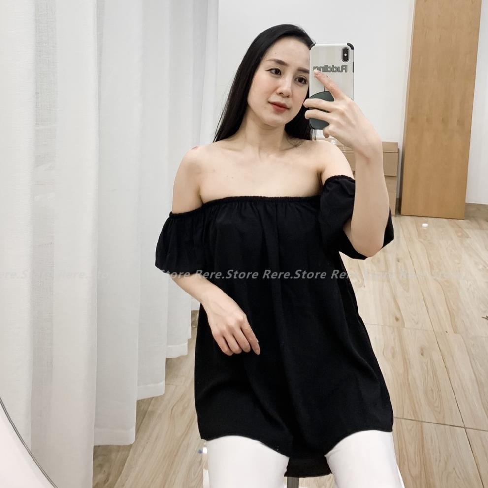 [Hàng VNXK]Áo Trễ Vai Tay Bồng Đũi Mát Bánh Bèo,Tiểu Thư. Phông Thun Trơn Basic SIÊU XINH | BigBuy360 - bigbuy360.vn