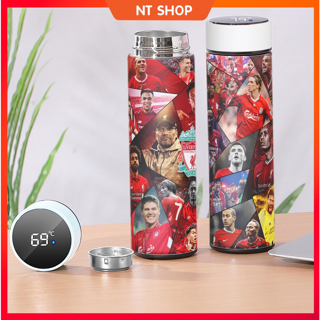 Bình Giữ Nhiệt Liverpool Lõi INOX (có đèn báo nhiệt độ)